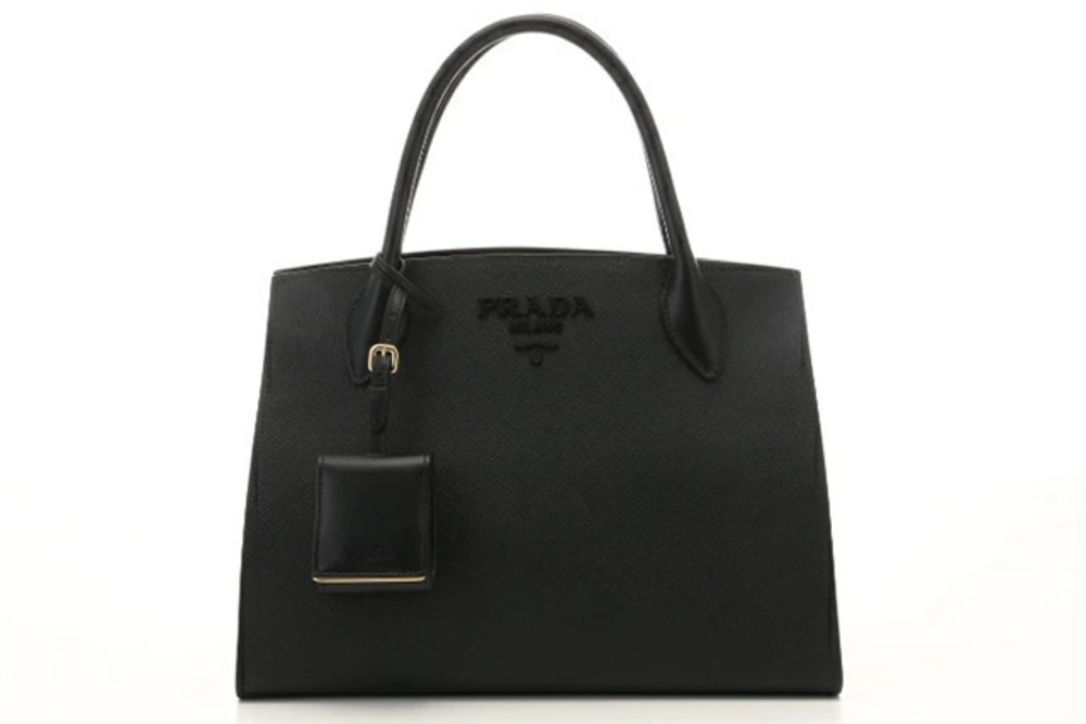 Prada Bag Shoulder Saffiano Leather Black